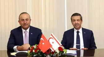 Çavuşoğlu, KKTC'li mevkidaşı Ertuğruloğlu ile görüştü