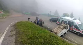 Trabzon'da yayla yolunda trafik kazası: 3 yaralı