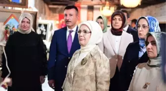 Emine Erdoğan, tarihi Ankara Kalesi'nde açılan 'Ekolojik Sanat' sergisini ziyaret etti