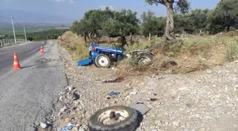 Traktör devrildi: 1 ölü, 1 yaralı