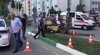 Forkliftin çarptığı kadın öldü