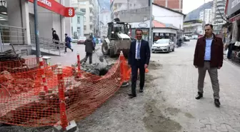 Maçka'da doğalgaz çalışmaları yeniden başladı