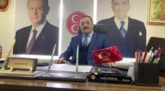 MHP Erzurum İl Başkanı Karataş: 'Kendisine ait olmayan kanatlarla yükselen bir kuşun akıbeti, burnunun üstüne yere çakılmaktır'