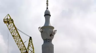 Giresun'da caminin minaresi 'semaver' şeklinde