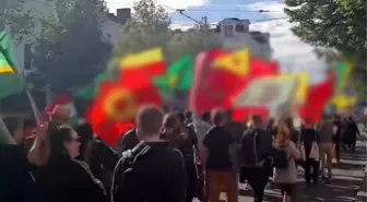 İsveç'te bir skandal daha! Terör örgütü PKK/YPG yandaşları, Göteborg kentinde gösteri yaptı