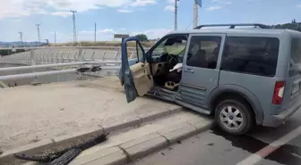 Tekirdağ'da kazada faciayı korkuluk demirleri engelledi: 1 yaralı