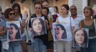 Kuşadası'nda, Pınar Gültekin'in katiline 'haksız tahrik' indirimi protestosu