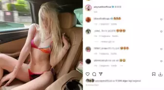 Aleyna Tilki, renkli bikinisiyle sosyal medyayı salladı! Araba içinde verdiği poza yorum ve beğeni yağdı