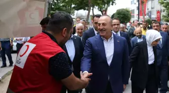 Bakan Çavuşoğlu'ndan valilik ve belediye ziyareti