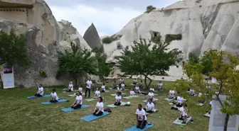 Hindistan'ın Ankara Büyükelçiliği, Kapadokya'da yoga etkinliği düzenledi