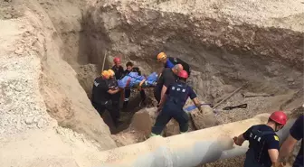 Kanalizasyon çalışmaları sırasında gerçekleşen toprak kayması sonucu 1 işçi hayatını kaybetti