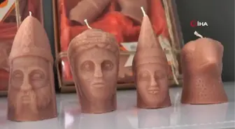 Nemrut heykelleri kokulu mum olduHeykeller yandıkça kokacak