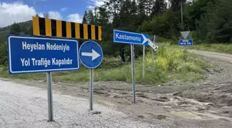 Kastamonu'da şiddetli yağış etkili oluyor