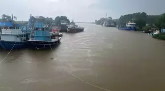 Kocaali ilçesinde sağanak nedeniyle Melen Nehri'nin debisi yükseldi