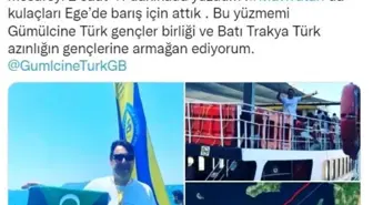 Yunanistan'dan Türkiye'ye yüzerek geçti