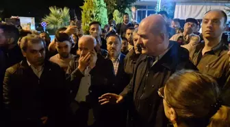 Bakan Soylu, selin ağır tahrip verdiği Kozcağız'da