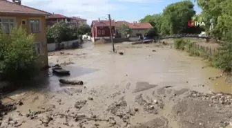 Kaymakam Baycar, selin vurduğu köylerde incelemelerde bulundu