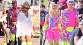 Margot Robbie ve Ryan Gosling'in başrolünde yer aldığı Barbie filminin ilk set fotoğrafları paylaşıldı