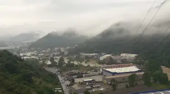 Zonguldak'ta sağanak nedeniyle ırmak taştı, tarım arazileri su altında kaldı