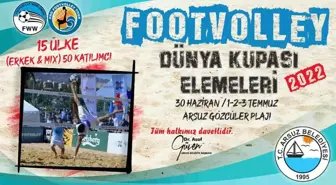 Arsuz'da 'Dünya Footvolley Şampiyonası' Eleme Maçları Başlıyor