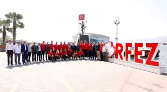 Körfezli pehlivanlar Kırkpınar'a uğurlandı