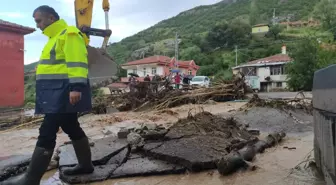 Çubuk'ta sağanak etkili oldu