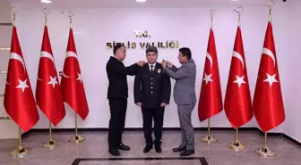 Bitlis'te terfi eden polislere rütbeleri takıldı