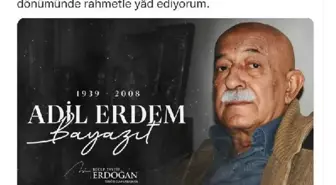 Erdoğan'dan şair Adil Erdem Beyazıt paylaşımı