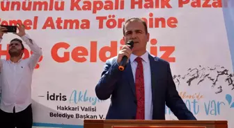 Hakkari Kapalı Halk Pazarı'nın temeli dualarla atıldı