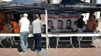 Kuşadası Belediyesi görev şehitlerini unutmadı