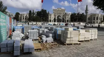 Beyazıt Meydanı çevre düzenlemesinde hatalı taş döşenmesi tepki çekiyor