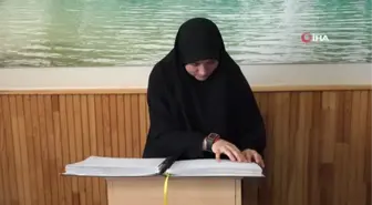 Doğuştan görme engelli Şeyma Nur hafız oldu