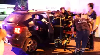 Son dakika haberi | Edirne'de kontrolden çıkan otomobil duvara çarptı: 1 yaralı