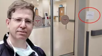 Konya'da doktor Ekrem Karakaya'nın öldürüldüğü kliniğin kapısına 'Cenazemiz var' yazısı asıldı
