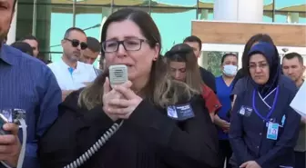 SAĞLIK ÇALIŞANLARI EYLEMDE; 'GERÇEKTEN MELEK GİBİ BİR İNSANA KIYDILAR'