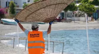 Bodrum Halk Plajlarında Bakım Çalışmaları Yapıldı