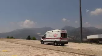 Alanya'da ambulans helikopter prematüre bebek için havalandı