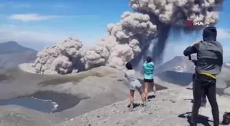 Son dakika haberi | Rusya'daki Ebeko Yanardağı'nda patlama