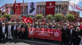 İstanbul 2 Nolu Barosunca 'Darbelere Hayır' yürüyüşü yapıldı