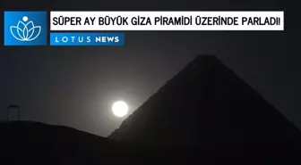 Video: 2022'nin En Büyük Süper Ay'ı Büyük Giza Piramidi Üzerinde Parladı