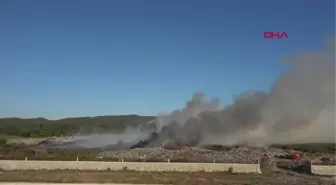 AYVACIK'TA ÇÖPLÜKTE ÇIKAN YANGIN 3 SAATTE SÖNDÜRÜLDÜ