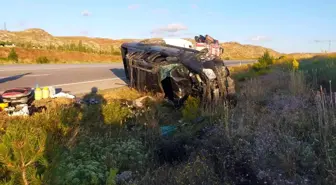 Son dakika haberleri... Pikap takla attı: 5 yaralı