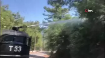 Marmaris'te Emniyet TOMA'larından yangın önlemi
