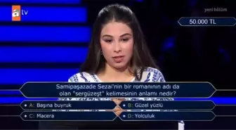 (Samipaşazade Sezai'nin bir romanının adı...) Kim Milyoner Olmak İster 20 Temmuz Sorusu Cevabı Nedir? Kim Milyoner Olmak İster 50 Bin TL'lik soru!