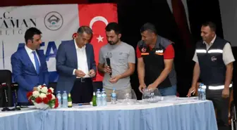 Samsat deprem konutları için kura çekimi yapıldı