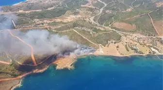  İzmir Seferihisar'da orman yangını (2)