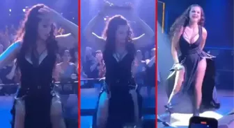 Şarkıcı Nez, konserinde kalça dansı yaparken kendinden geçti