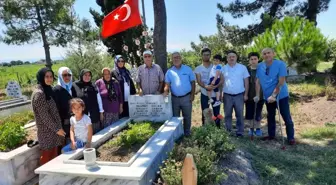 Bafralı şehitler kabirleri başında anıldı