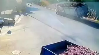 Bursa'da facia teğet geçti...O anlar kamerada