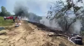 Muğla'da park halindeki minibüsten sazlığa sıçrayan yangın söndürüldü